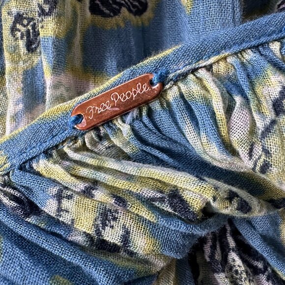 Free People Womens Small Dress Kauai Getaway Mini Floral Ocean Combo Tunic - Picture 6 of 8